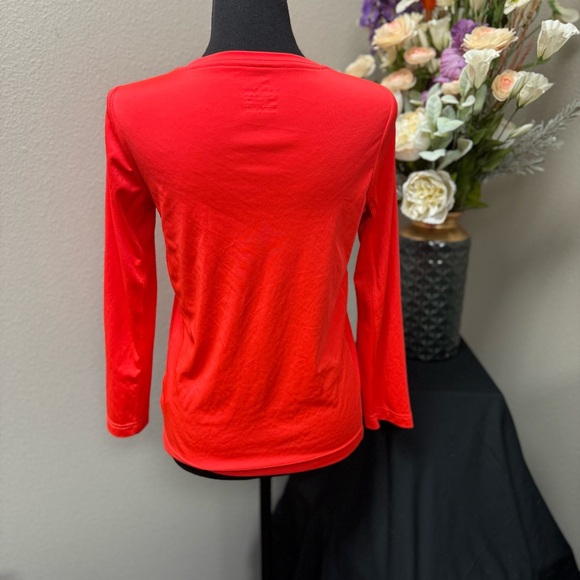 Nike Dri-FIT Long Sleeve Red/Orange Athletic Top – Size M - Picture 3 of 8